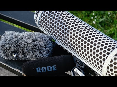 RODE BLIMP test - recording audio outside on a windy day