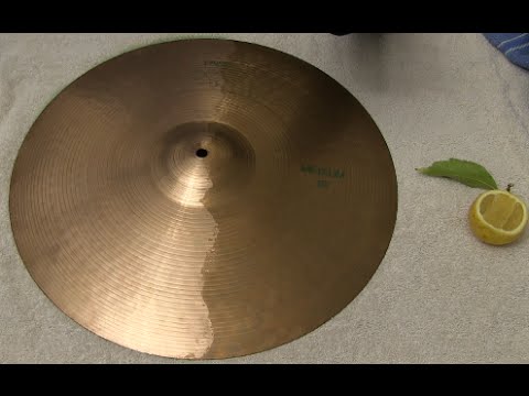 How to Clean Cymbals With A Lemon - Does It Work? Life Hack for Drummers Paiste 505