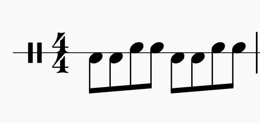 one-line-bongo-notation-eight-notes-seperated-by-line
