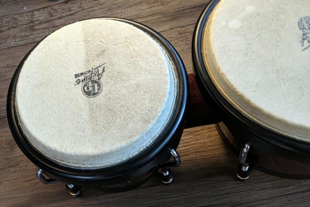 Natural Skin Drum Head simhoa Bongo Drums 4'' & 5'' Bongos Small Drum 