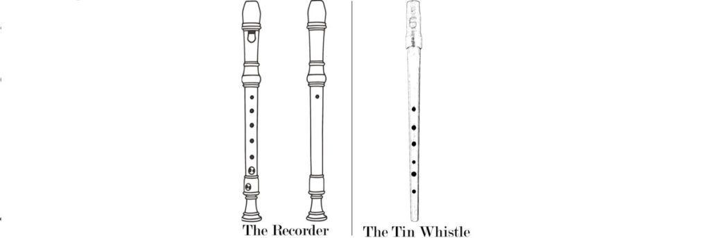 key : C Tin whistle Recorder Instrument for Kids Adults Beginners Soprano Recorder C or D Key 