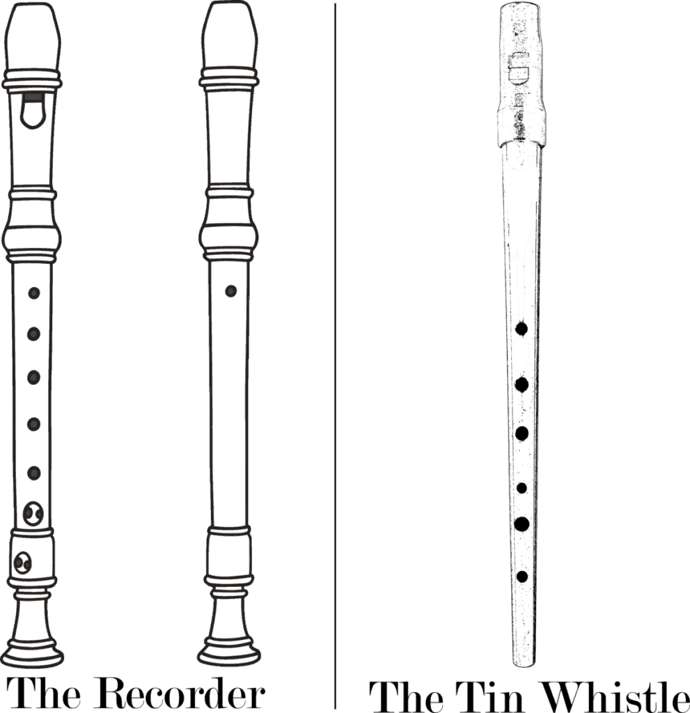 Types of store tin whistles