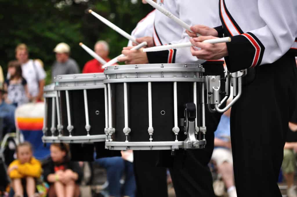 marching drums snare parade playing drummers band types drum percussion music weigh really much around witnessing helps instruments different sound