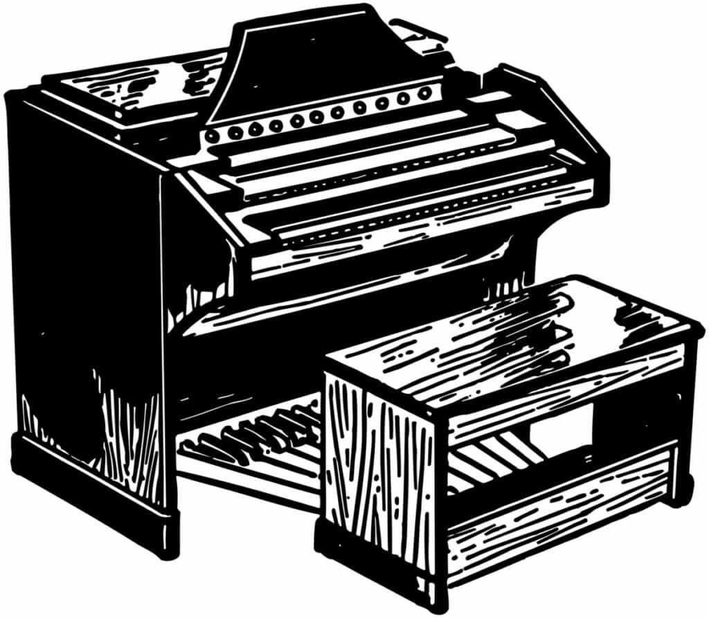 Illustrated Electric Organ